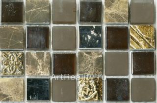 Bars Crystal Миксы с декорами мозаика HSO 168 30*30