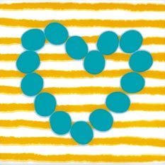 Pamesa Agatha декор CORAZON LINEAS AMARILLO 20*20