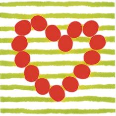 Pamesa Agatha декор CORAZON LINEAS PISTACHO 20*20