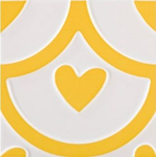Pamesa Agatha декор Coeur Amarillo 25*25