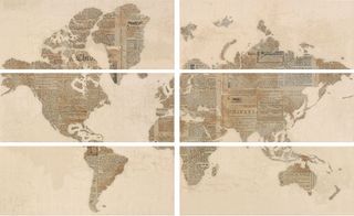 APE Concorde декор Decor Set (6) The World Beige 50*20