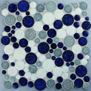 Colorker Edda мозаика MSC. Sphere Blue/White 30*30