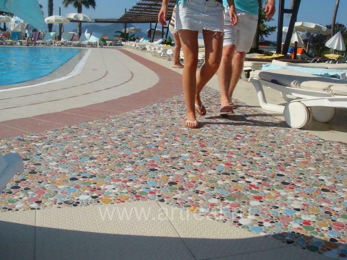 Мозаика Giaretta Морские камешки в интерьере