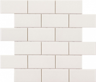Adex Modernista мозаика Liso PB C/C Blanco (5х10) Enmallado 30.5*30.9