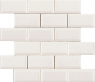 Adex Modernista мозаика Biselado PB C/C Blanco (5х10) Enmallado 30.5*30.9