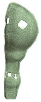 Adex Modernista спец. элемент Angulo Moldura Italiana PB Nº 3 C/C Verde Oscuro 5*2.3
