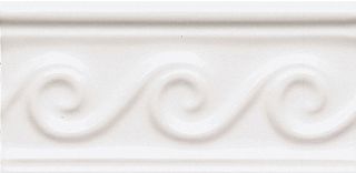 Adex Neri бордюр Relieve Olas PB Blanco Z 7.5*15