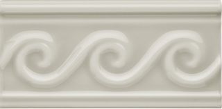 Adex Neri бордюр Relieve Olas PB Silver Mist 7.5*15