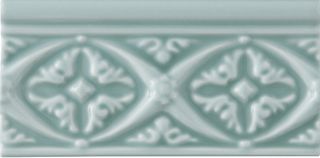 Adex Neri бордюр Relieve Bizantino Sea Green 7.5*15