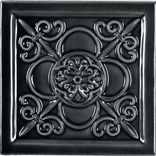 Adex Studio вставка Relieve Vizcaya Volcanico 14.8*14.8