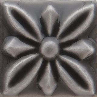 Adex Studio вставка Taco Relieve Flor № 1 Volcanico 3*3