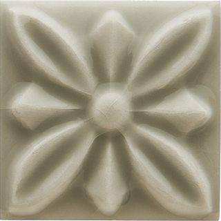 Adex Studio вставка Taco Relieve Flor №1 Graystone 3*3