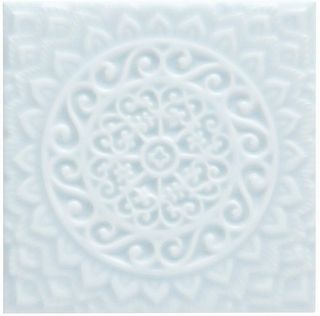 Adex Studio декор Relieve Mandala Universe Ice Blue 14.8*14.8