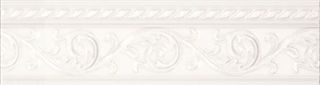 Carmen ceramic art Caprichosa бордюр Moldura Yara Blanco 15*4
