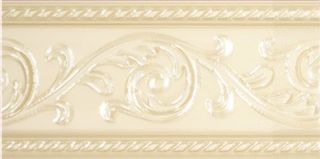 Carmen ceramic art Caprichosa бордюр Yara Crema 15*7.5