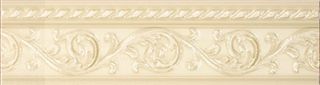 Carmen ceramic art Caprichosa бордюр Yara Crema 15*4