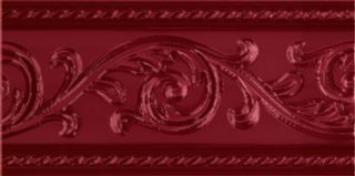 Carmen ceramic art Caprichosa бордюр Cenifa Yara Burdeos 15*7.5
