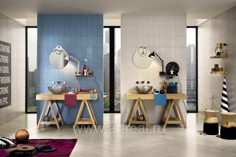 Керамогранит Impronta Square в интерьере