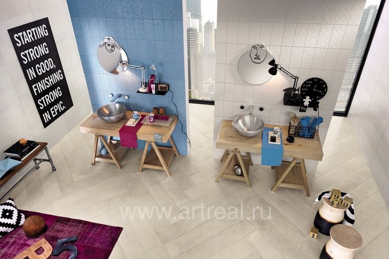 Керамогранит Impronta Square в интерьере