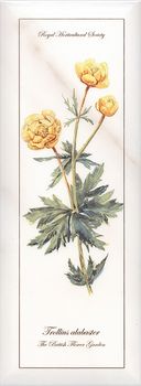 Kerama Marazzi Ноттингем декор цветы грань  40*15