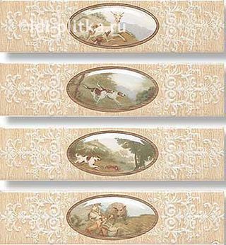 Rocersa Sequoia бордюр Cenefa Roble (комплект 4 шт) 7.5*31.6