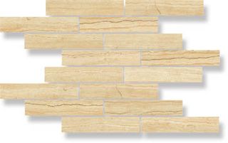 Mo.Da Attica Pro мозаика Muretto (2,3x15) Travertino Beige Lev 42*19.5
