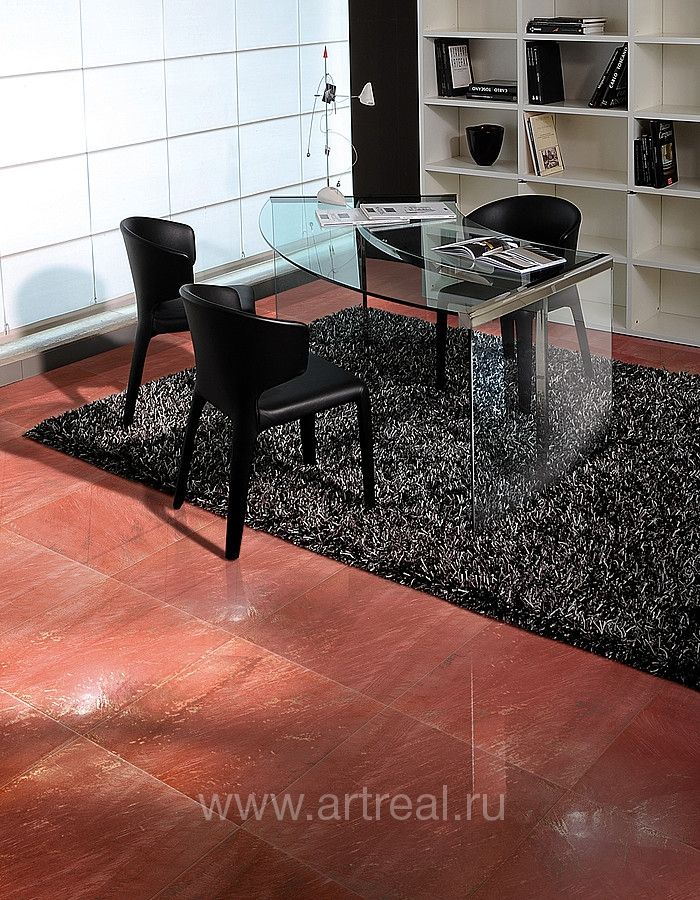 Пол в отделке керамогранитом Brennero Goldeneye