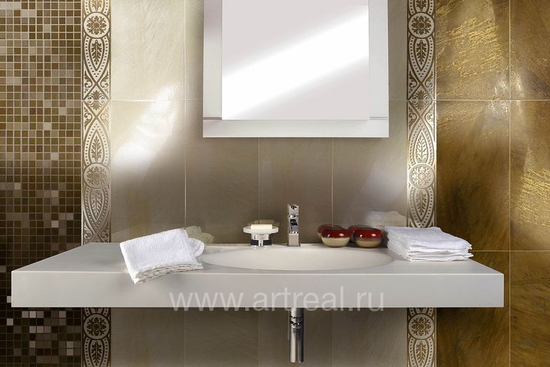 Керамогранит и мозаика из коллекции Brennero Goldeneye