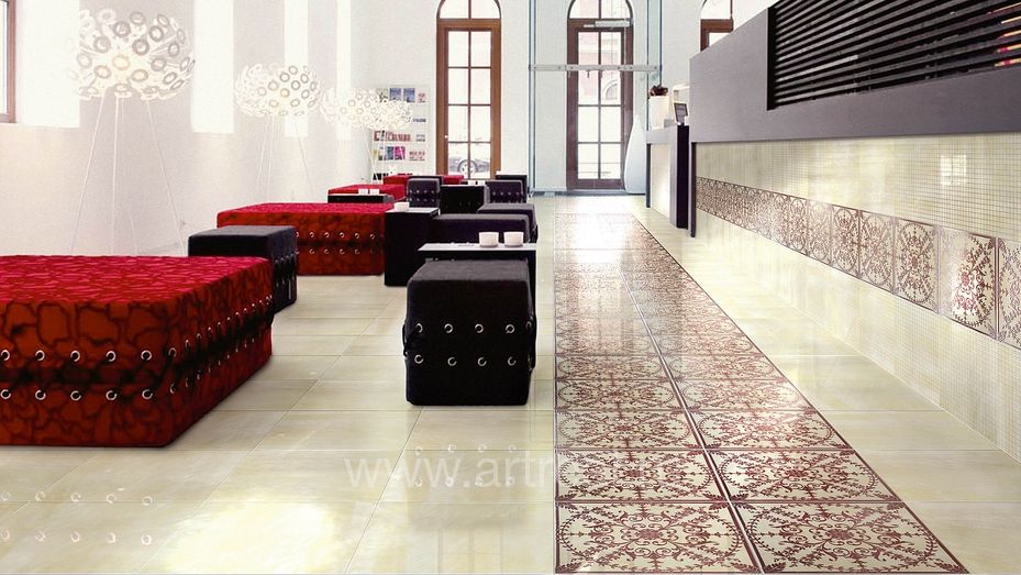 Керамогранит Brennero Goldeneye в отделке коммерческого пространства